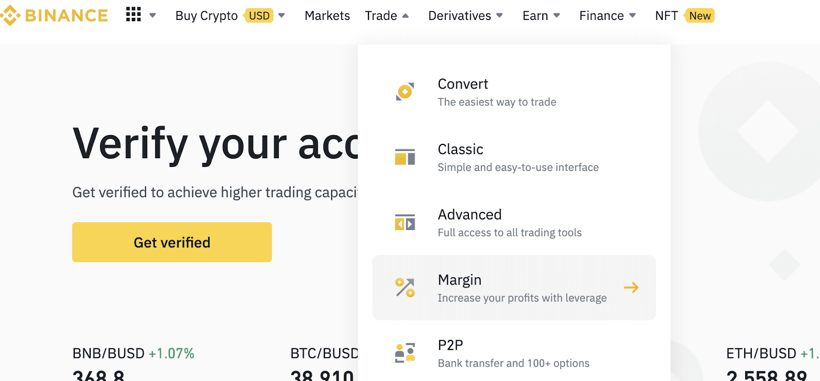 Comment clôturer une position sur Binance ?